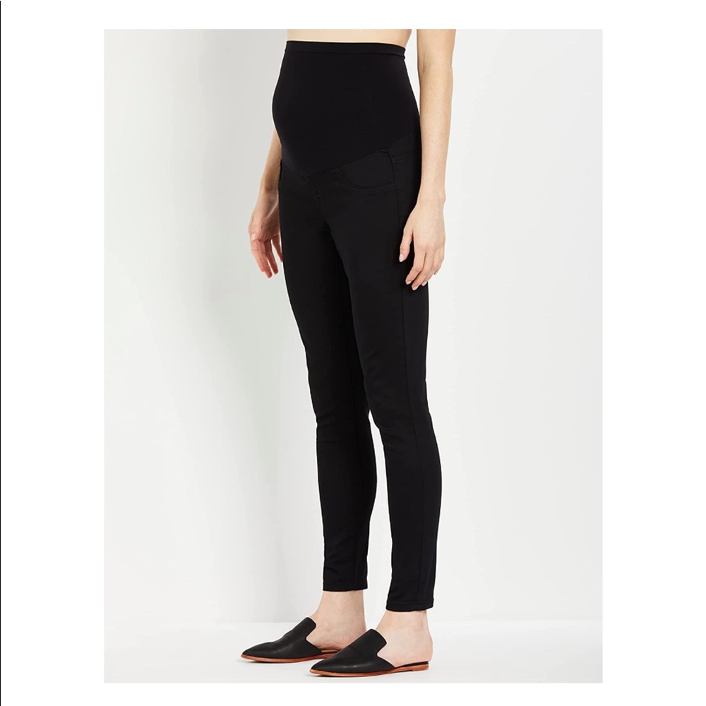 3/$25 Motherhood Maternity Black Skinny Jeans Jeggings Size Petite Large